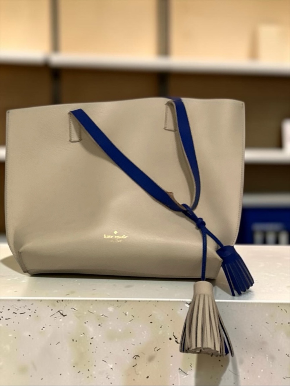 Kate Spade New York Foster Court Tasha Pebbled Leather Large Tote Bag